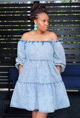 Acid Wash Denim Dress