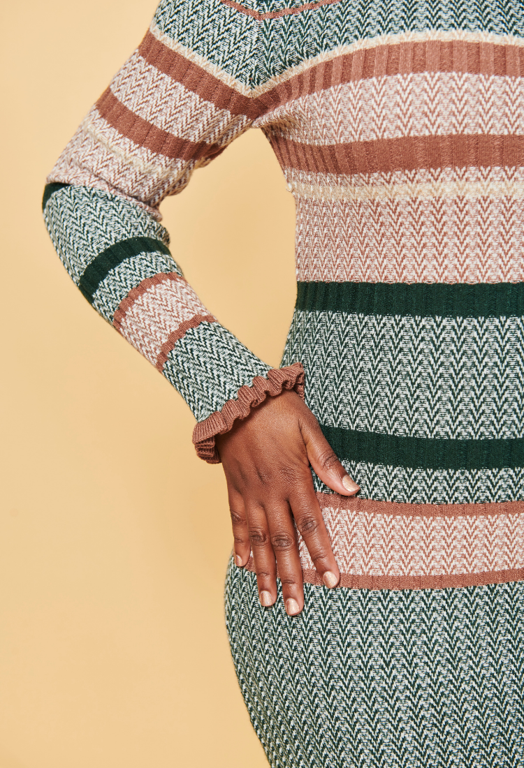 Striped Sweater Dress