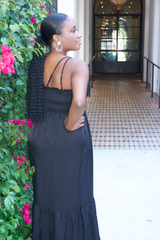 Black Iridescent Maxi Dress